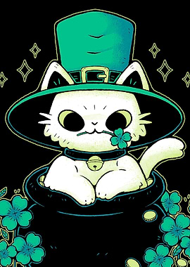 Cute St Patrick Cat