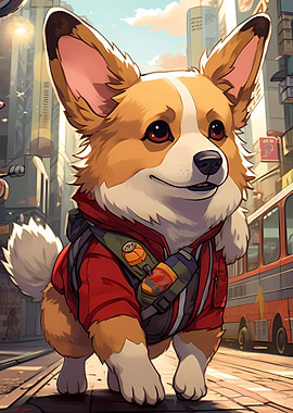 Shiba Inu Dog Wall Art