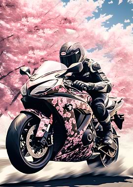 Kawasaki Ninja H2R' Poster, picture, metal print, paint by
