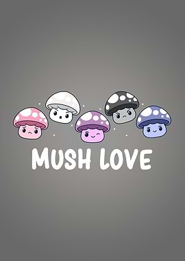 Genderfluid Pride Mushroom