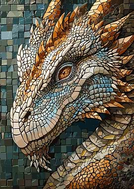 Mysterious Dragon Mosaic