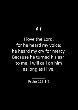 Psalm 116 1 2