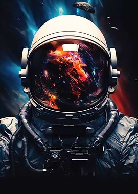 Astronaut Galaxy Cosmic