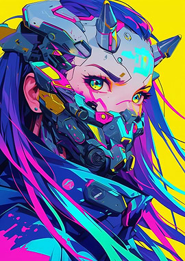 Futuristic Cyberpunk Girl