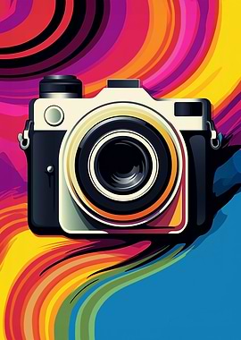 Retro Camera Pop Art