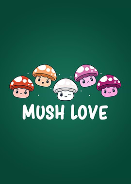 Lesbian Pride Mushroom