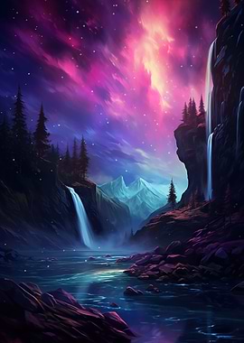 Surreal northern lights