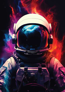 Astronaut Galaxy Cosmic