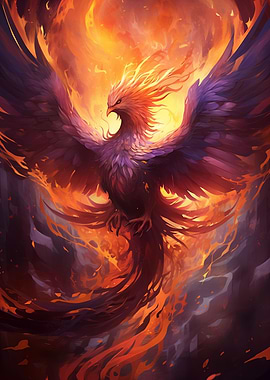 Mystical Phoenix Bird