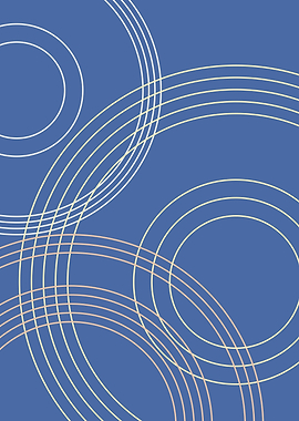 Circles on blue background