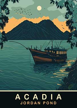 Fishing on Jordan Pond