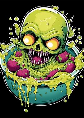 Creepy Head Bowl