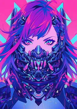 Futuristic Cyberpunk Girl