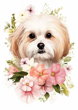 Cute Dog Watercolor