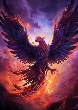 Mystical Phoenix Bird