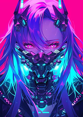 Futuristic Cyberpunk Girl