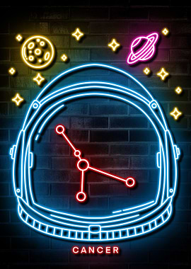 CANCER NEON ART