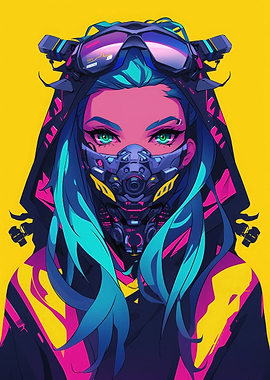 Futuristic Cyberpunk Girl