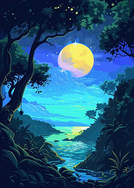 Fantasy Forest Landscape