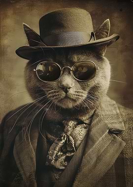 Cool Vintage Cat