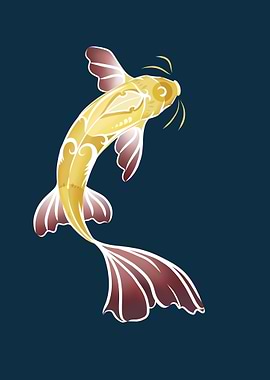 Tribal Golden Koi