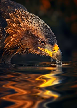 Magical Eagle In The Dark