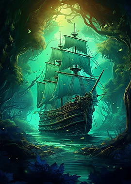 Pirate Ship Landscape