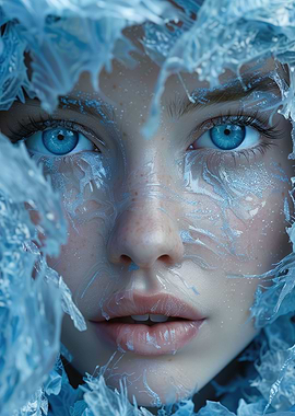 Fantasy Woman Blue Ice
