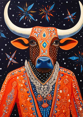 Tribal Animal 13 Bull