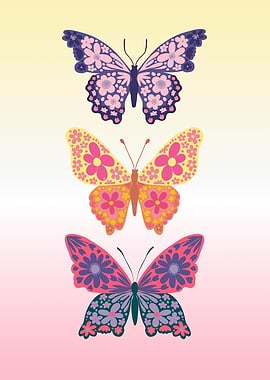 Floral butterflies II