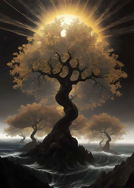 Golden Bonsai Kintsugi Art