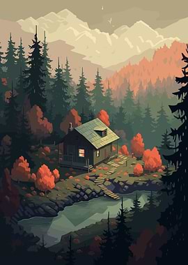 Lost Caban in the Woods