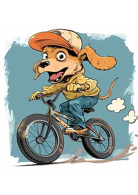 Dog BMX Wall Art Decor