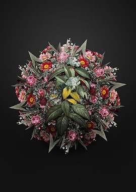 Laurustinus Flower Wreath