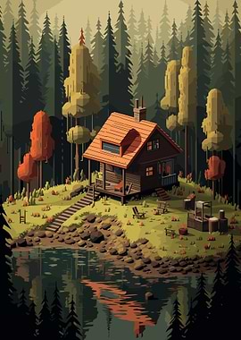 Lost Caban in the Woods