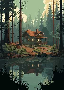 Lost Caban in the Woods