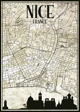Nice City Map France