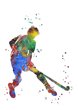 Field Hockey Player Boy