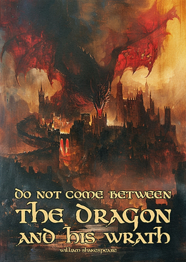 Fantasy Dragon Castle Art