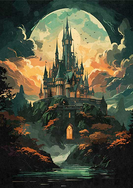 Fantasy Castle Landscape