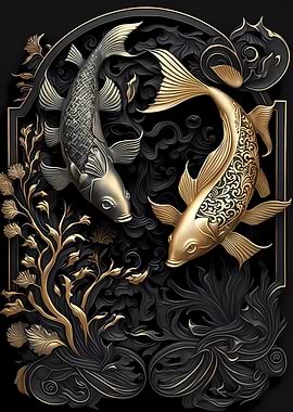 Silver Golden Japan Fish