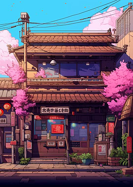Japan Pixel art