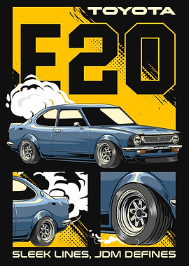 Vintage Corolla E20 Car