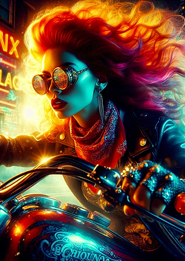 Biker in the Streets