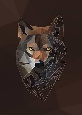 Low Poly Majestic Wolf