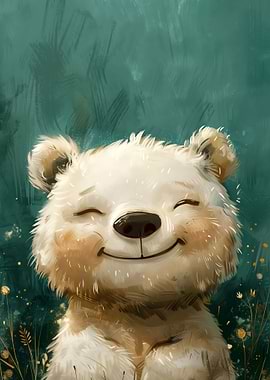 Cute Bear Nursery Art