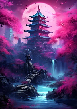 Cherry Blossom Japan Art