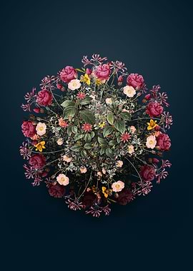 Crossberry Flower Wreath