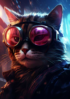 Cyberpunk Cat