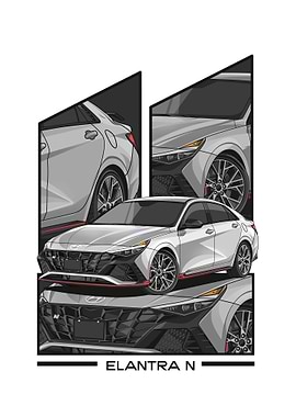 hyundai elantra n white